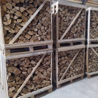 Beržo kaitrios malkos 1 m3 dėžėse - Image 2